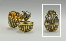 Limited Edition ' The Master Jeweller Imperial Egg ' Produced By Franklin Mint, Weight 185 Grams.