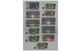 A good collection of United Kingdom bank notes, all in mint/uncirculated condition.