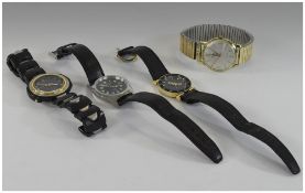 Collection Of Four Wristwatches Gents Manual Wind Rone,