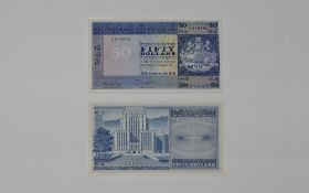 The Hong Kong and Shanghai Banking Corporation Bank Note for Fifty Dollars.