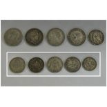 A Good Collection of European 19th Century Silver Coins.