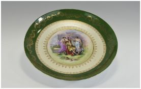 Vienna - After Angelica Kauffman Large Footed Bowl. c.1900 to 1920's.