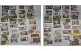 World Banknotes, Mixed Collection Of Banknotes Comprising French West Africa 5 Francs,