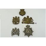 Excellent Group Of Late Large Military Cap/Plate Badges.