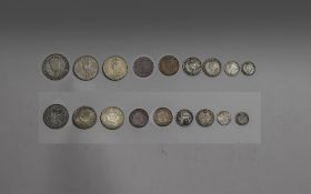 George V Collection of Commonwealth Silver Coins ( 9 ) Coins In Total, Features King George V.