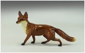 Beswick Fox Figure 5 inches in height, 9 inches in length.