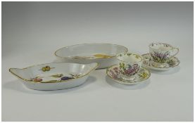 Two Boxed Royal Albert Cups & Saucers "Dawns Glory" And "woodland Welcome" Together With Two Royal