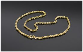 A 9ct Gold Chain, Marked 9ct. 4.3 grams.