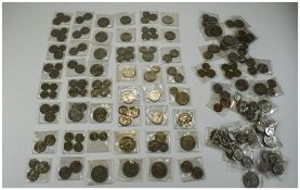 A Collection of Elizabeth II Coins From The 1950's and 1960's - Pre Decimal.