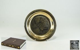 James Wyeth Limited Edition Silver Bowl " Along The Brandywine " Produced By Franklin Mint,