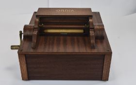 CORDIA ORGANETTE, modern copy of late 19th century organette, plays original and modern paper