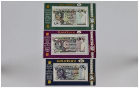 Bank Of Ireland- Belfast Mint/ Uncirculated and Sealed Bank Notes. Fist Run in the Series.