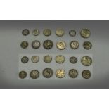 A Very Good Collection Of World Silver Coins 12 In Total. Features 1.