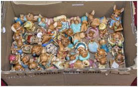 Collection of Approx 50 Loose Pendelfin Figures comprising Boswell, Humphrey, Crocker, Damdy, Rocky,