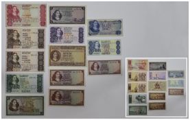 A Collection of South African Reserve Bank - Bank Notes ( 13 ) In Total. c.1960's / 1970's.