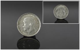 King George V Silver Half Coin. Date 1912 lustrous uncirculated / mint condition.