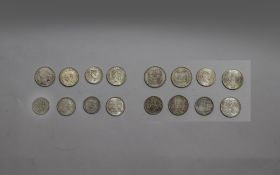 A Collection of Eight European Silver Coins. All In Top Graded Condition.