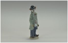 Lladro Figure "Circus Sam" Model number 5472, Issued 5472, height 8.5" inches.