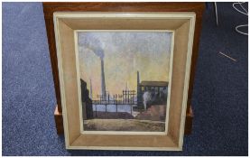 Framed Pastel 'The Age of The Steam, Preston' By J A Clarke, local artist.