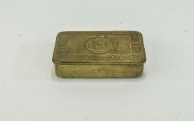 Military Christmas Imperial British Peace Box 1914