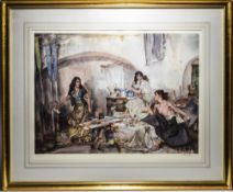 William Russell Flint 1880 - 1969 Pencil Signed Ltd Edition Colour Print / Lithograph. Titled ' A