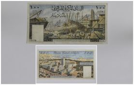 Algerian Bank Note. Date 1964 100 cent dinars s.1706 E.F. Condition.