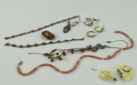 A Collection of Silver Jewellery,