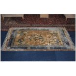 Chinese Carpet of Excellent Quality. Size 73 Inches x 49 Inches. Certificate Included.
