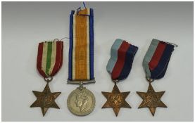 World War II Group of 4 Medals. Comprise