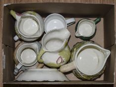 Box Of Misc Pottery Plates, Bowls etc