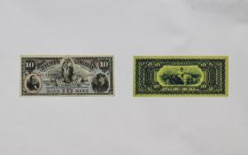 El Banco Italiano Uruguay 10 Diez Pesos