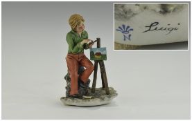 Capo-Di-Monte Signed Figure - The Artist