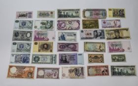 A Collection of World Bank Notes.