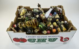 Collection of Miniature Alcohol Bottles.
