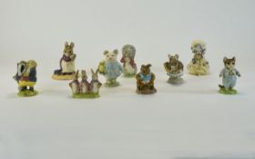 Royal Albert Beatrix Potter Figures ( 9 ) In Total. All Figures are In Excellent Condition.
