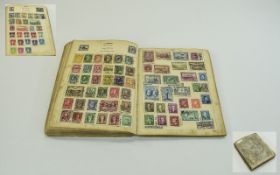 Improved Postage Stamp Album well filled stock book containing a varied collection of stock stamps