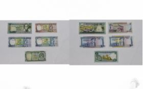 Bank Centrali Ta Malta 1960's Bank Notes In Mint / Uncirculated Condition ( 5 ) Notes In Total.