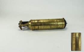 A Vintage Foamite Ltd Nom Cap Brass Cased Fire Gun, Carbon Tetrachloride Hand Pump Type. 13.