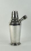 Art Deco Impressive Looking Silver Plated Cocktail Shaker with True Art Deco Lines,