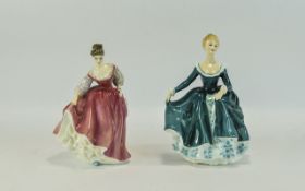 Royal Doulton Figures ( 2 ) In Total. 1/ Fairy Lady HN2832, Designer M. Davies. Issued 1977 - 1996.