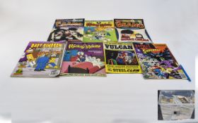 Comic Interest Large Plastic Container Containing A Quantity Of Mid 20thC Comics,