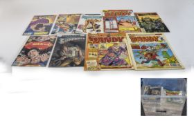 Comic Interest Large Plastic Container Containing A Quantity Of Mid 20thC Comics,