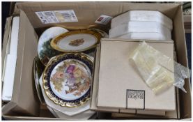 Box of Assorted Cabinet Plates.