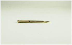 Yard-o-Led Vintage 9ct Gold Cased Propelling Pencil. c.1960's. Hallmark London 1964. Excellent