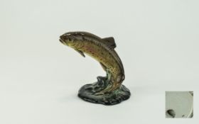 Beswick Fish Figure ' Trout ' Model Num 1390, Issued 1955 - 1975. Designer A. Gredington.