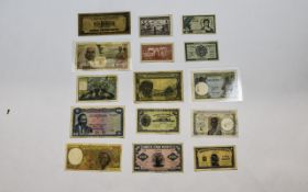 French West Africa Collection of Bank Notes ( 15 ) Bank Notes In Total.