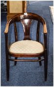 Beech Framed Tub Chair, Padded Seat