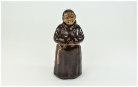 An Early Cortendorf Pre - Coebel Monks Decanter, Nice Condition. Height 8.75 Inches.