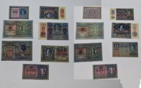 Austro / Hungarian Bank Notes In High Grade Condition / Uncirculated ( 7 ) Notes In Total. 1/