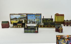 Railway Interest, Two Boxes Containing A Quantity Of Buildings, Models, Track,